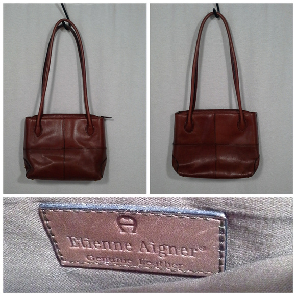 Etienne Aigner Handbags - Etienne Aigner shoulder bag Red brown 11x8x3